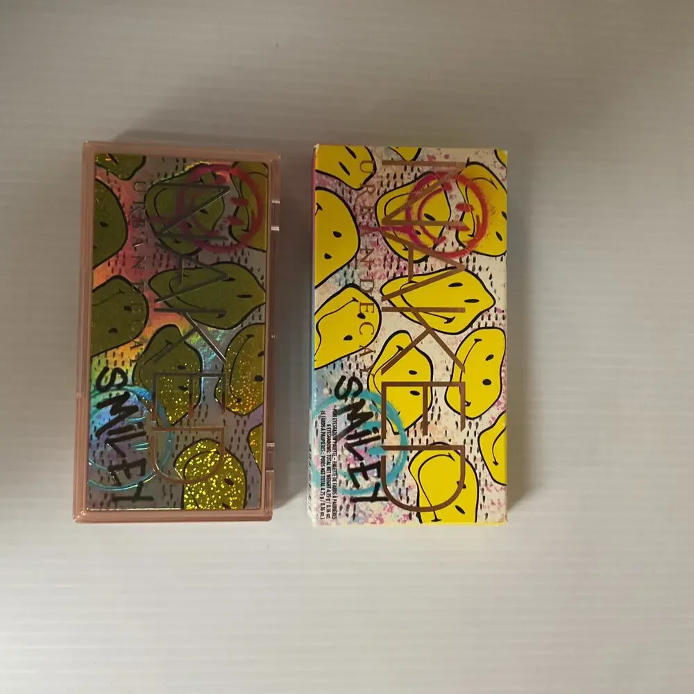 Urban Decay x Smiley Naked Mini Eyeshadow Palette – Bright & Neutral Colors NIB